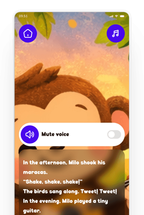Read story along with AI